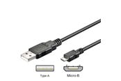 USB-kabel - Pro USB-A <-> USB Micro-B - 0.3m - Svart - 4040849957352
