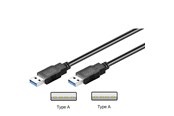 USB-kabel - Pro USB-A <-> USB-A - 1.5m - Svart - 4040849939280