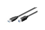 USB-kabel - Pro USB-A <-> USB-B 3.0 - 3m - Svart - 4040849936548