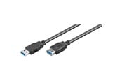 USB-kabel - Pro USB-A <-> USB-A - 3m - Svart - 4040849939990