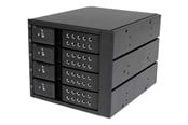 Hårddisk, tillbehör - StarTech.com 4 Bay Aluminum Trayless Hot Swap Mobile - HSB4SATSASBA