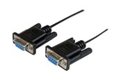 Parallel-seriel-kabel - StarTech.com DB9 RS232 Serial Null Modem Cable - noll - SCNM9FF1MBK
