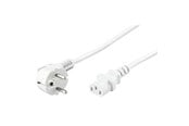 Strömkabel (extern) - Pro Power cable C13 1x90° - Vit - 3m - 4040849951411