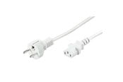 Strömkabel (extern) - Pro Power cable C13 - Vit - 5m - 4040849960413