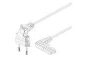 Strömkabel (extern) - Pro Strömkabel C7 (2 pins) - Vit - 2m - 90° - 4040849973512