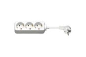 Strömkabel (extern) - Pro Power Socket x3 - Vit - 1.5 m - 4040849512933