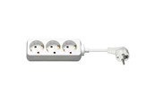 Strömkabel (extern) - Pro Power Socket x3 - Vit - 3m - 4040849510755