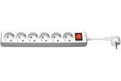 Strömkabel (extern) - Pro Power Socket x6 - w/Switch - 1.5m - White - 4040849512889