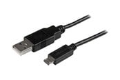 USB-kabel - StarTech.com Mobile Charge Sync USB to Slim Micro USB - USBAUB3MBK