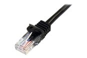 Nätverkskabel - StarTech.com Snagless Cat 5e UTP Patch Cable - patch - 45PAT1MBK