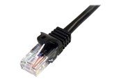 Nätverkskabel - StarTech.com Snagless Cat 5e UTP Patch Cable - patch - 45PAT3MBK
