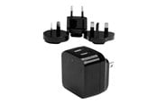 Tablet - Adapters & Chargers - StarTech.com Dual Port USB Wall Charger 17W/3.4A - Tr - USB2PACBK
