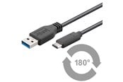 USB-kabel - Pro USB-A <-> USB-C - 0.5m - USB 3.0 - Svart - PUSB3.2G1-AC-BLK-0.5M