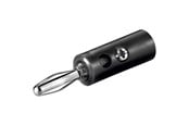 Ljudkabel - Pro Banana Plug 4mm - Black - 4040849113734