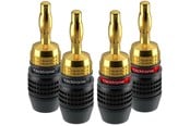 Ljudkabel - ClickTronic Banana Plug (4-Pack) - 4040849525469