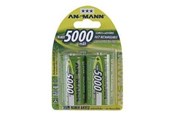 Battery - ANSMANN batteri - D - NiMH x 2 - 5030922