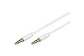 Ljudkabel - Pro MiniJack 3.5mm Slim 3P - Wh - 2m - 4040849691133