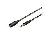 Ljudkabel - Pro MiniJack 3.5mm Ext. 3P - Bk - 1m - 4040849971136