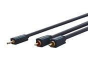 Ljudkabel - ClickTronic MiniJack - 2xRCA Cas. - 7.5m - 4040849704703