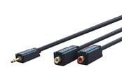 Ljudkabel - ClickTronic MiniJack M - 2xRCA F - 0.10m - 4040849704925
