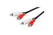 Ljudkabel - Pro RCA Stereo Cable - Black - 0.5m - 4040849500978