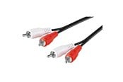 Ljudkabel - Pro RCA Stereo Cable - Black - 2.5m - 4040849500299