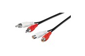Ljudkabel - Pro RCA Stereo Extension Cable - 2.5m - 4040849500268