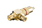 Ljudkabel - Pro Audio adapter RCA T-plug - Red - 4040849113888