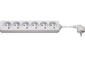 Strömkabel (extern) - Pro Power Socket x6 - Vit - 1.5m - 4040849512964