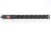 Strömkabel (extern) - DIGITUS 7-Port - 1U - Aluminum PDU - DN-95407