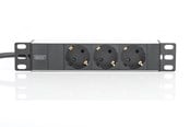 Strömkabel (extern) - DIGITUS 3-Port - 1U - Aluminum PDU - DN-95411