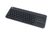 Tangentbord - Logitech K400 Plus Ergonomic Wireless Touch - Tangentbord - Fransk - Svart - 920-007129