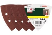 Slipmaskin - Bosch 25-delars deltaslippapperssats, kornstl 60, 120, 180 105 mm - 2607017111