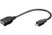 USB-kabel - Pro USB OTG MicroUSB B - 0.2m - 4040849951947