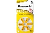 Battery - Panasonic batteri - PR10 - Zink-luft x 6 - PR-10L/6LB