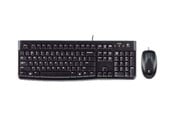 Tangentbord - Logitech Desktop MK120 - sats med tangentbord och - Tastatur & Mus set - Schweizisk - Svart - 920-002559