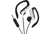 Hörlurar / Headset - JVC ear clip sporthörlurar med fjärrkontroll och mikrofon - Vit - HA-EBR25-W-E