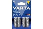 Battery - VARTA Varta Ultra. Litium - AA - 4-pack - 06106301404