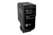 Skrivartillbehör-bläck-toner - Lexmark - cyan - original - toner cartridge - LCCP LRP  Corporate - 74C2SCE