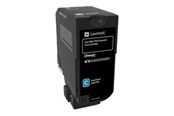 Skrivartillbehör-bläck-toner - Lexmark Toner Corporate Cyan for CX725 16k - 84C2HCE