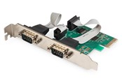 Nätverkskort (adaptrar osv.) - DIGITUS DS-30000-1 - seriell adapter - 2 portar - DS-30000-1
