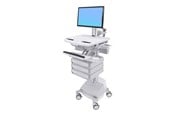 Monitorfäste - Ergotron StyleView Cart with LCD Pivot, SLA Power - SV44-1331-2