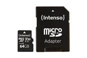 Flashram & USB Flash Drives - Intenso microSD UHS-I Professionel - 100MB/s - 64GB - 3433490