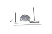 Väggfäste, AV-Möbel - Ergotron Grommet Mount for LX Single Arm - Max - recommended for - 98-034