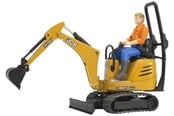 Leksaksbil - Bruder JCB Micro excavator 8010 CTS and construction worker - 62002