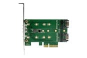 Hårddisk, tillbehör - StarTech.com 3PT M.2 SSD Adapter Card - 1x PCIe (NVMe) 2x SATA M.2 PCIe 3.0 - PEXM2SAT32N1