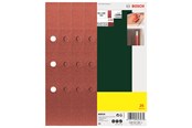 Slipmaskin - Bosch 25-delars planslippapperssats, kornstl 240 G= 240 - 2607017108