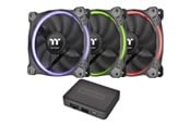 Chassi fläkt - Thermaltake Riing 12 RGB Fan TT Premium Edition - Chassi fläkt - 120mm - Svart - CL-F049-PL12SW-A