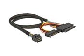 SAS / SCSI-kabel - DeLOCK Kabel Delock SFF-8643 -> U.2 SFF-8639 + SATA 15Pin - 84819