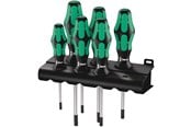 Handverktyg - Wera 367/6 TORX® Screwdriver set Kraftform Plus and rack 6 pieces - 05028062001